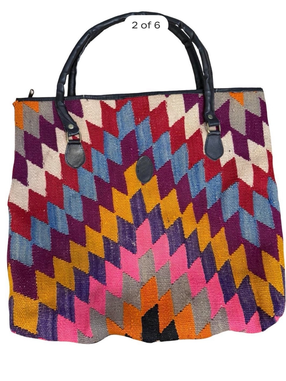 Turkish Kilim Weekender Bag - Picture 2 of 6
